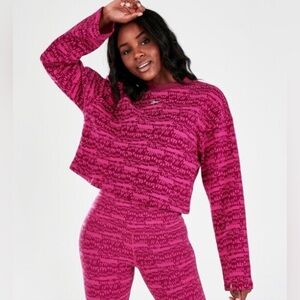 Reebok Magenta Pink MYT Gorpcore Training Crop Top